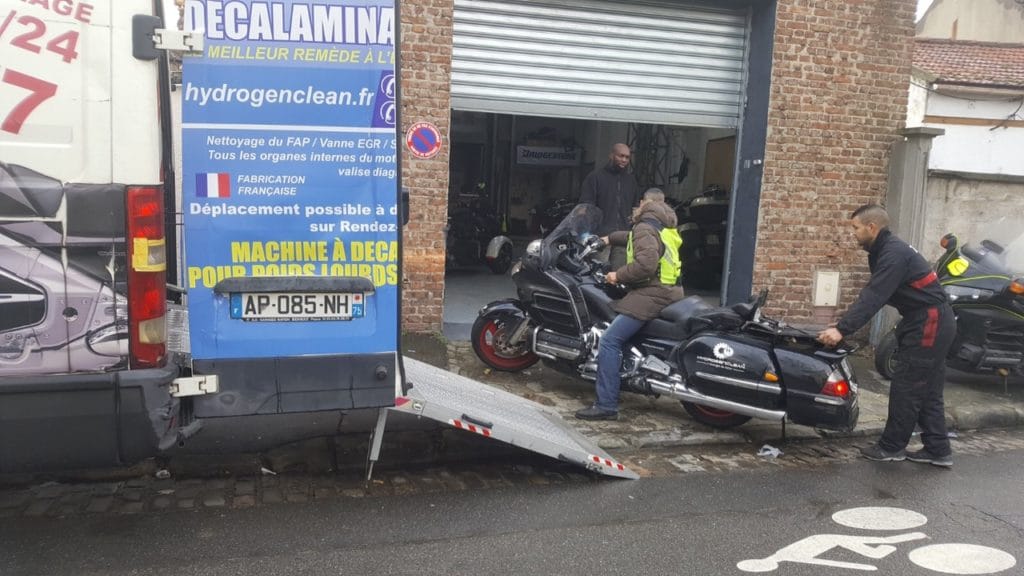 remorquage moto